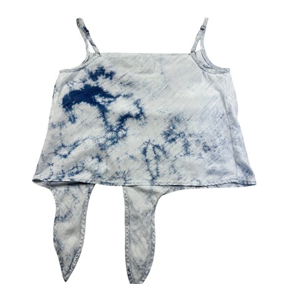 Bella Dahl Women's Blouse Bias Cowl Neck Tie up Cami Top Cloud Wash Sz S - Picture 3 of 10